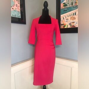 The Pretty Dress Company Raspberry Riley Pencil Dress Sz UK10/US6